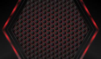 Black Metal Abstract Background with Red Glow vector