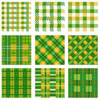 Pattern Of Tartan Day Concept vector