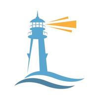 Lighthouse logo icon design vector