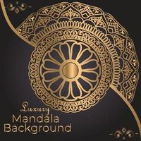 Luxury mandala background with golden arabesque pattern Arabic Islamic east style. Decorative mandala for print, poster, cover, brochure, flyer, banner vector