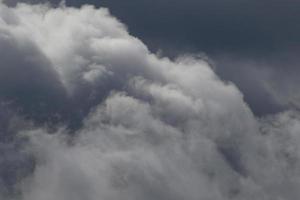 Stormy weather and dark clouds photo