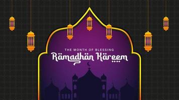 ramadan kareem celebration vector