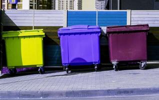 Many colored Residential Garbage photo