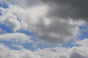 Stormy weather and dark clouds photo