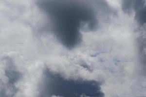 Stormy weather and dark clouds photo