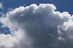 Stormy weather and dark clouds photo