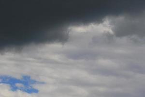 Stormy weather and dark clouds photo