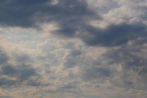 Stormy weather and dark clouds photo