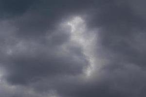 Stormy weather and dark clouds photo