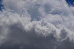 Stormy weather and dark clouds photo