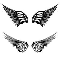 Wing art illustration vector