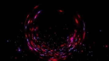 fond d'animation de particules de sphère colorée video