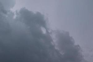Stormy weather and dark clouds photo