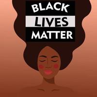 Black lives matter social media feed design template vector