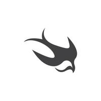 Swallow logo icon design vector image