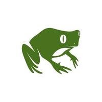 Green frog icon and symbol vector illustration