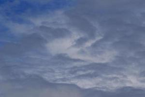 Stormy weather and dark clouds photo