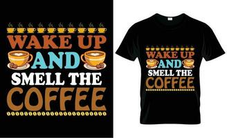 diseño de camiseta de café vector