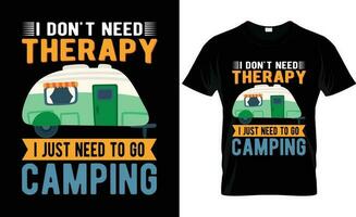 camping t shirt design vector