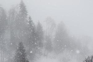 paisaje invernal en los alpes austríacos foto