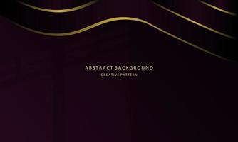 Abstract background Geometric liquid gradient of golden color and purple gradient with golden light on the back, for posters, banners, etc., EPS 10 vector design copy space area