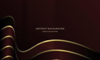 Abstract background Geometric liquid gradient of gold color and maroon gradient with golden light on the back, for posters, banners, etc., EPS 10 vector design copy space area