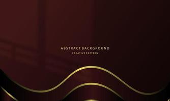 Abstract background Geometric liquid gradient of gold color and maroon gradient with golden light on the back, for posters, banners, etc., EPS 10 vector design copy space area