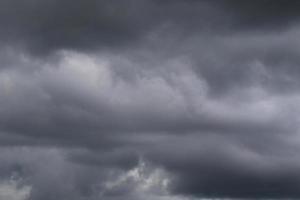 Stormy weather and dark clouds photo