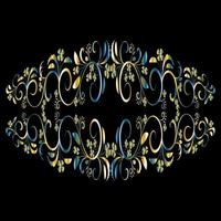 Decorative frames, Retro ornamental frame, Vintage rectangle ornaments and ornate border vector