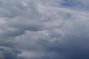 Stormy weather and dark clouds photo