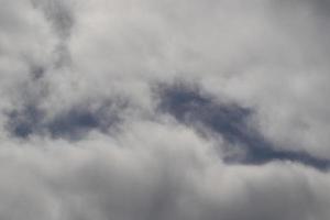 Stormy weather and dark clouds photo