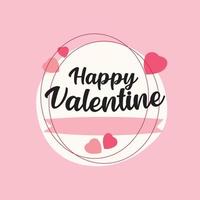 Valentine logo background vector