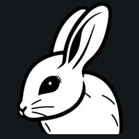 Bunny rabbit mammal animal head vector