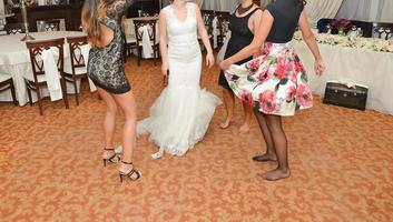 people dancing at the wedding party photo