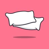 Pillow vector icon illustration. Bedroom object concept isolated vector. Flat design style