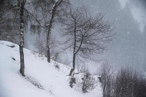 paisaje invernal en los alpes austríacos foto