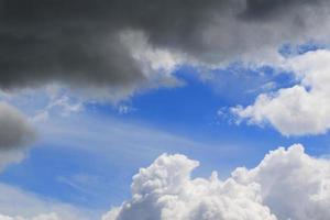 Stormy weather and dark clouds photo