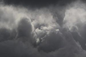 Stormy weather and dark clouds photo