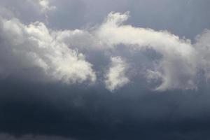 Stormy weather and dark clouds photo