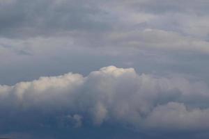 Stormy weather and dark clouds photo