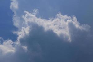 Stormy weather and dark clouds photo