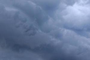Stormy weather and dark clouds photo