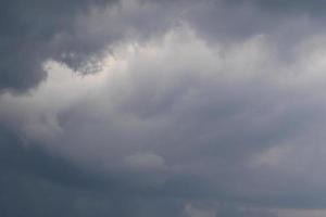 Stormy weather and dark clouds photo