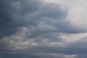 Stormy weather and dark clouds photo
