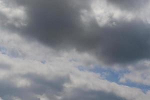 Stormy weather and dark clouds photo