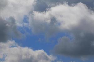 Stormy weather and dark clouds photo