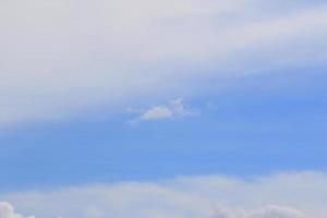 Clear blue sky and white clouds photo