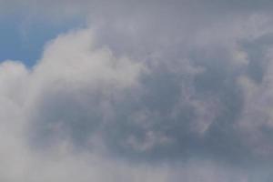 Stormy weather and dark clouds photo