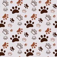 paw print pattern vector