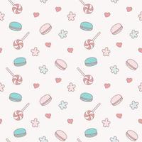 romantic seamless pattern vector